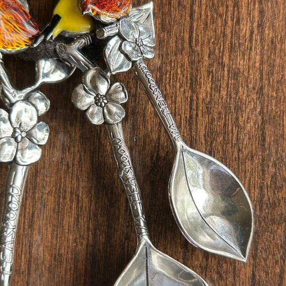 Ganz ER21865 4-Piece Set Birds Measuring Spoons silver - Picture 5 of 6